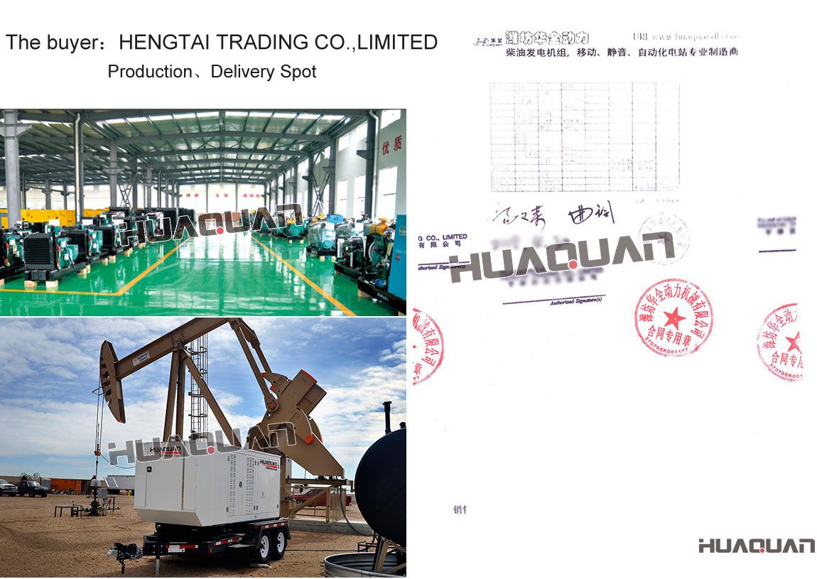 安哥拉客戶購買200kw 100kw 50kw玉柴發(fā)電機(jī)組 5臺水泵