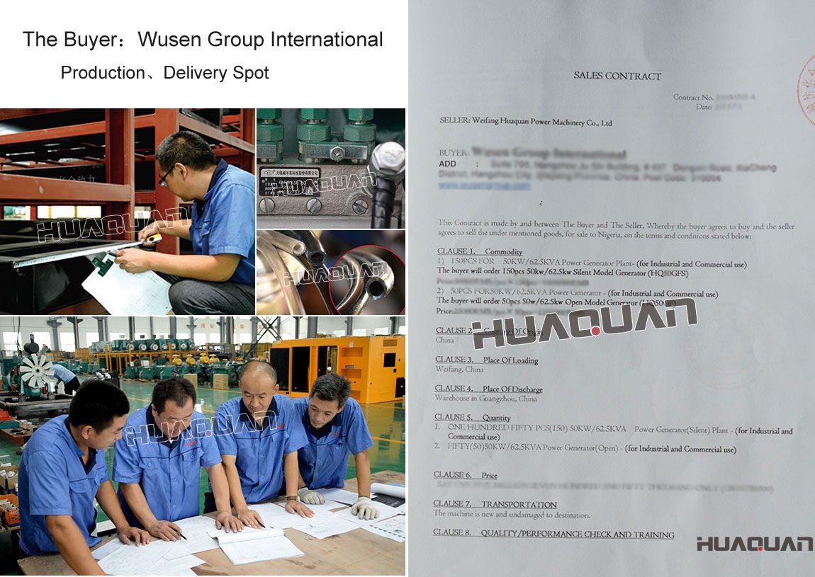 尼日利亞客戶購買了20kw常柴發(fā)電機(jī)組和50kw濰坊發(fā)電機(jī)組