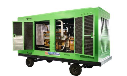 一臺(tái)靜音式防雨棚發(fā)電機(jī)組被華全動(dòng)力檢查無誤后，于3月25日發(fā)往安徽省