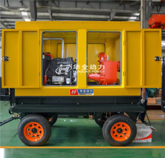 華全60kw柴油移動(dòng)防雨棚式水泵機(jī)組