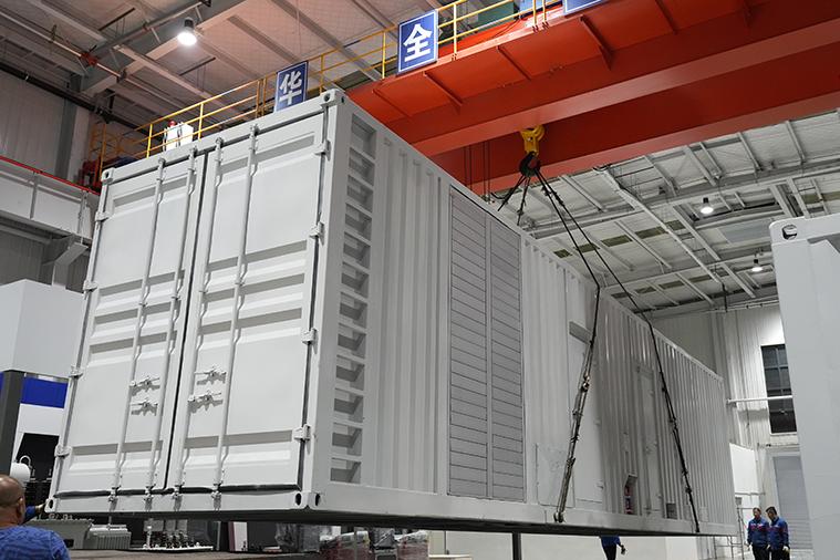 華全電力發貨！中亞客戶定制集裝箱發電站，交貨在即