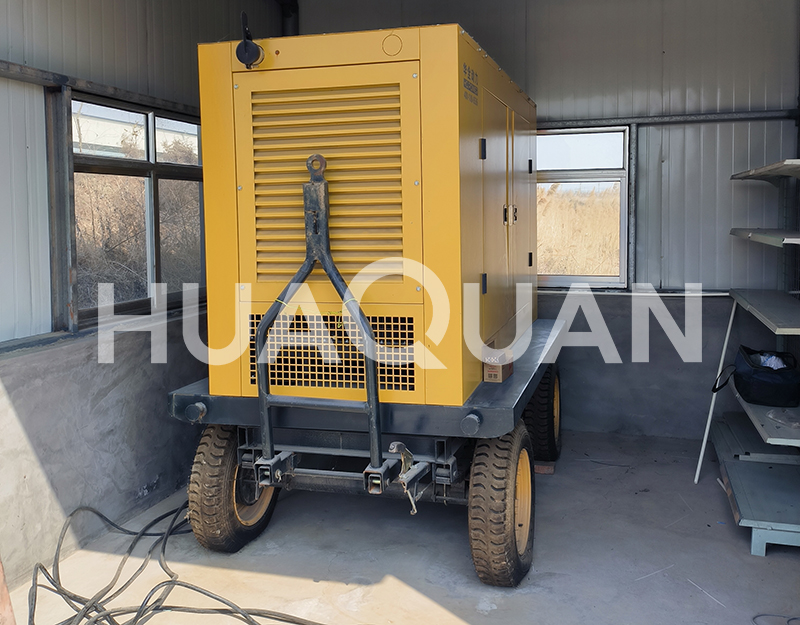 山東青島膠州市飛機(jī)場(chǎng)350kW移動(dòng)式發(fā)電機(jī)組電站