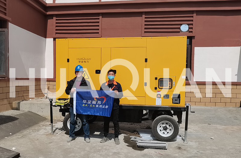 聊城市糧食儲備庫400KW移動式發電機組電站